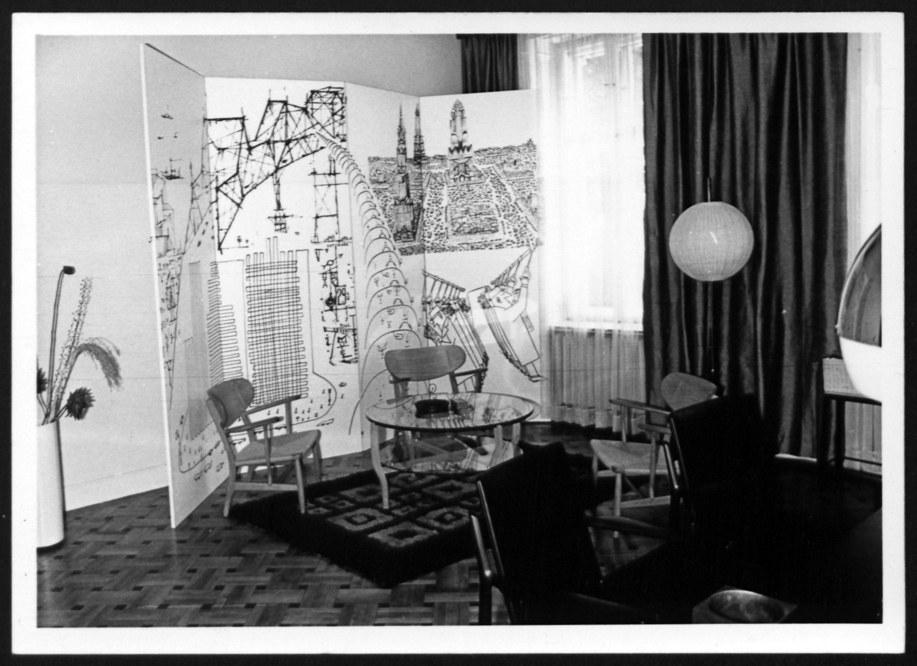 Room at the firm of Victor Gruen Associates, ca. 1960 | Wyoming History Day